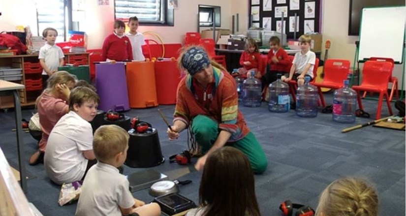 Junk Percussion Workshop, Guildhall Arts Centre